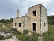 Armeni bei Rethymno Kreta, Armeni Rethymno: 4 Rohbau-Steinvillen auf großem Grundstück zu verkaufen Haus kaufen